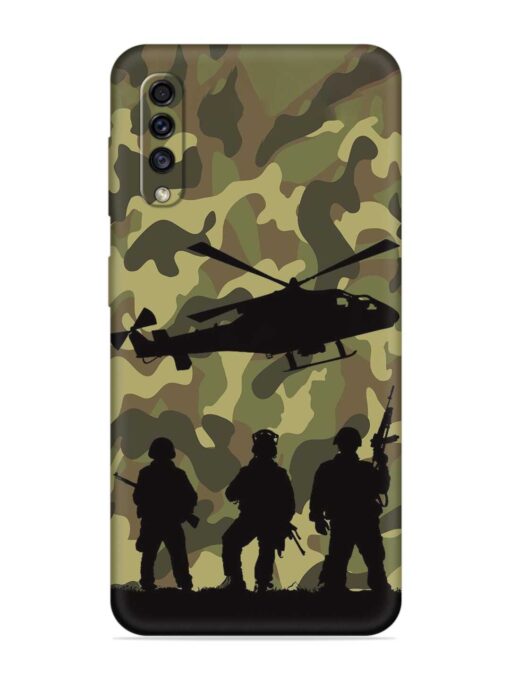 Army Heros Embossed Soft Silicone Case for Samsung Galaxy A70