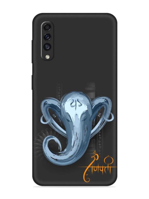 Illustration Lord Ganpati Embossed Soft Silicone Case for Samsung Galaxy A70 Zapvi