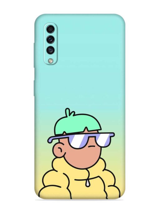 Doodles Cool Character Embossed Soft Silicone Case for Samsung Galaxy A70 Zapvi