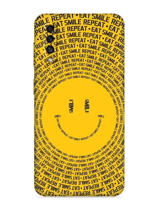 Smiley Embossed Soft Silicone Case for Samsung Galaxy A70 Zapvi