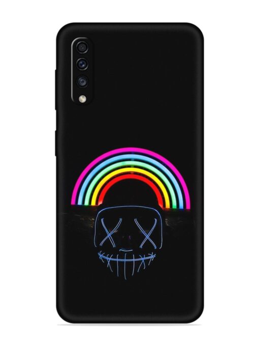 Mask Rainbow Embossed Soft Silicone Case for Samsung Galaxy A70 Zapvi