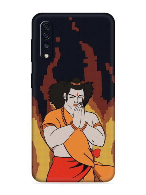 Shree Ram Vector Embossed Soft Silicone Case for Samsung Galaxy A70 Zapvi