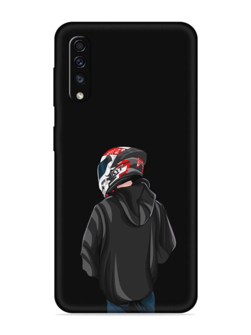 Motorcycle Rider Embossed Soft Silicone Case for Samsung Galaxy A70 Zapvi