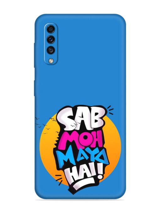 Sab Moh Moya Embossed Soft Silicone Case for Samsung Galaxy A70 Zapvi