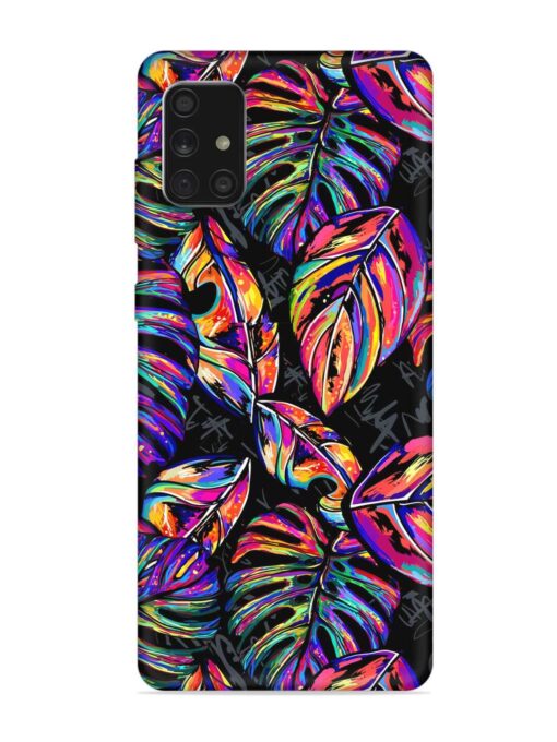 Tropical Seamless Vector Embossed Soft Silicone Case for Samsung Galaxy A71 Zapvi