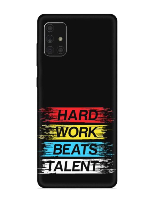 Hard Work Beats Embossed Soft Silicone Case for Samsung Galaxy A71