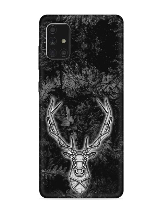 Ancient Deer Embossed Soft Silicone Case for Samsung Galaxy A71