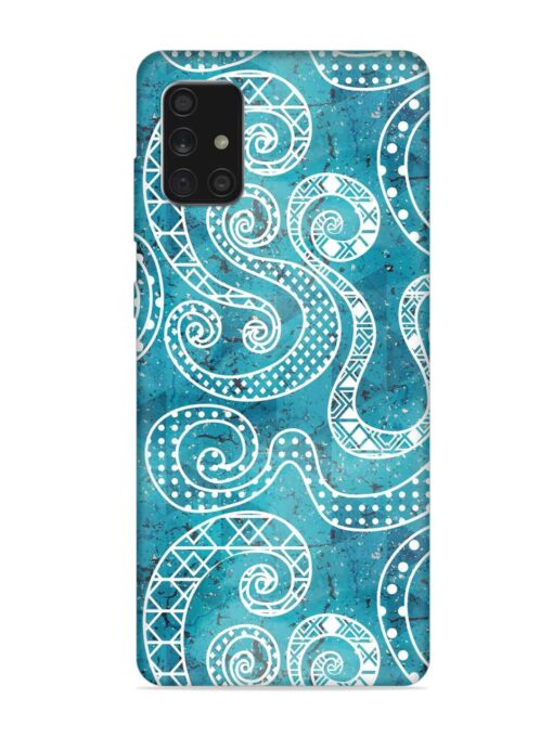 Vintage Curved Seamless Embossed Soft Silicone Case for Samsung Galaxy A71 Zapvi