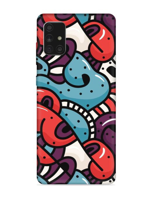 Seamless Backdrop Colorful Embossed Soft Silicone Case for Samsung Galaxy A71 Zapvi