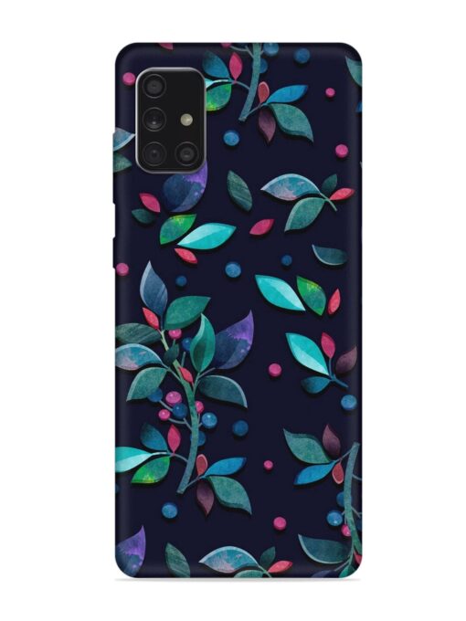 Decorative Watercolor Flower Embossed Soft Silicone Case for Samsung Galaxy A71