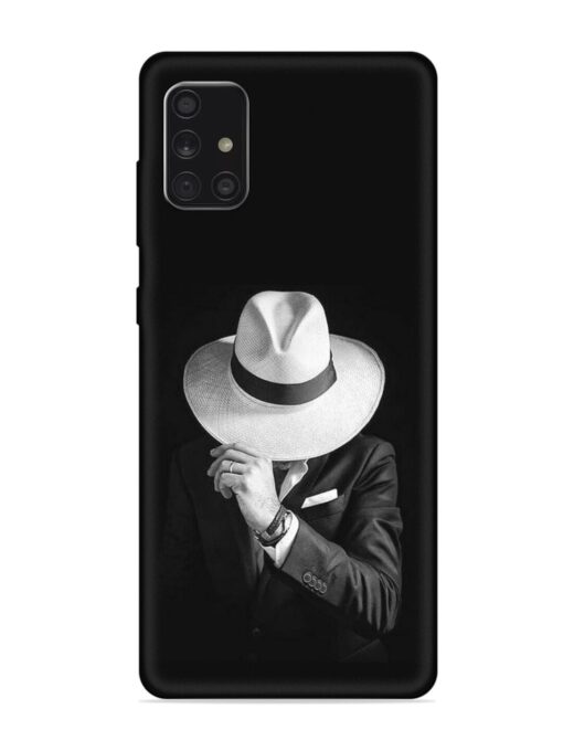 Men Under Hat Embossed Soft Silicone Case for Samsung Galaxy A71 Zapvi