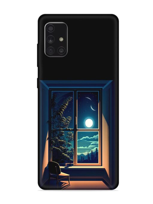 Night View At Window Embossed Soft Silicone Case for Samsung Galaxy A71