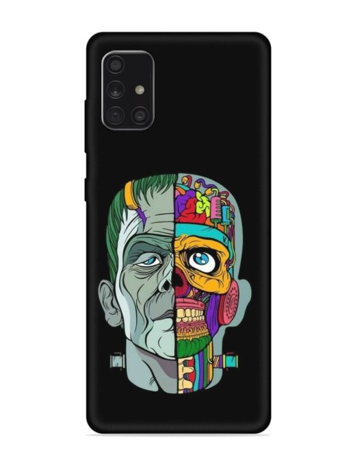 Men Vs Skull Embossed Soft Silicone Case for Samsung Galaxy A71 Zapvi