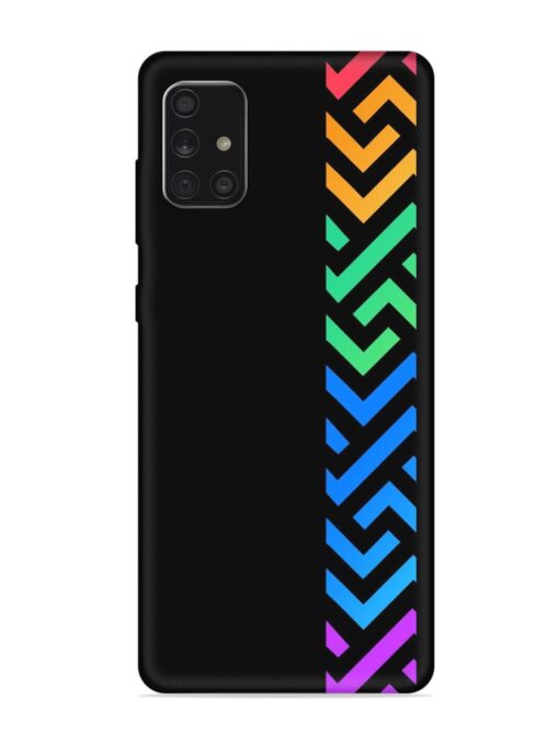 Colorshape Stripes Embossed Soft Silicone Case for Samsung Galaxy A71