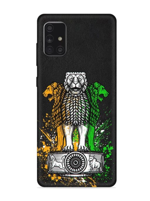 Pillars Of Ashoka Embossed Soft Silicone Case for Samsung Galaxy A71