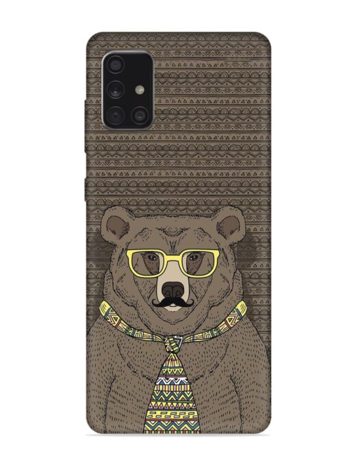 Grizzly Bear Embossed Soft Silicone Case for Samsung Galaxy A71