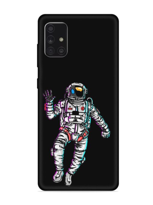 Spaceman Embossed Soft Silicone Case for Samsung Galaxy A71