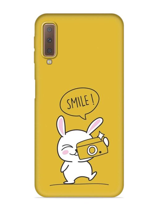 Hey Smile Please Embossed Soft Silicone Case for Samsung Galaxy A7 (2018)