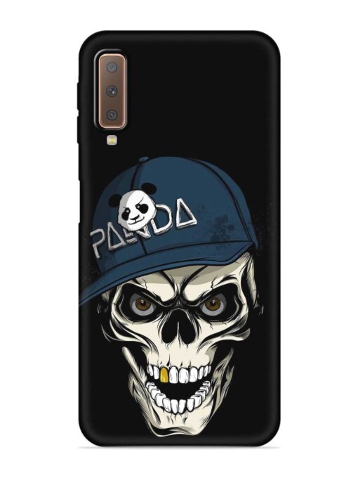 Panda Skull Embossed Soft Silicone Case for Samsung Galaxy A7 (2018) Zapvi