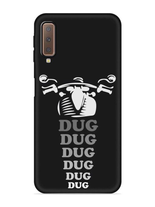 Dug Dug Dug Embossed Soft Silicone Case for Samsung Galaxy A7 (2018)