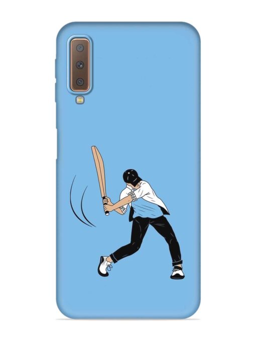 Cricket Gully Boy Embossed Soft Silicone Case for Samsung Galaxy A7 (2018)