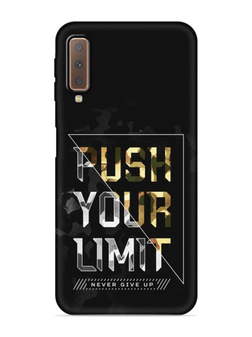 Push Your Limits Embossed Soft Silicone Case for Samsung Galaxy A7 (2018) Zapvi