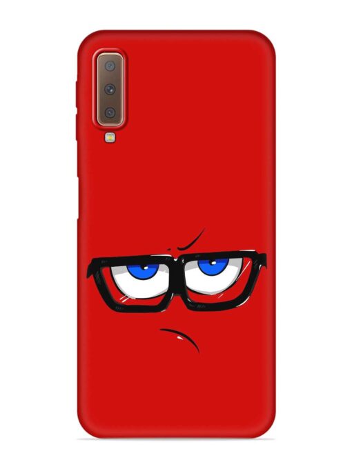 Rad Angry Face Embossed Soft Silicone Case for Samsung Galaxy A7 (2018)