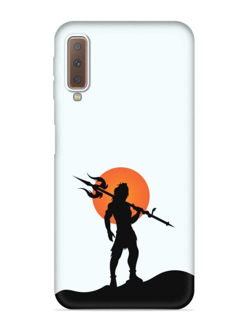 Lord Mahadev Trendy Embossed Soft Silicone Case for Samsung Galaxy A7 (2018)