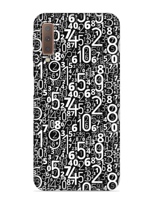 Many Numbers Different Embossed Soft Silicone Case for Samsung Galaxy A7 (2018) Zapvi