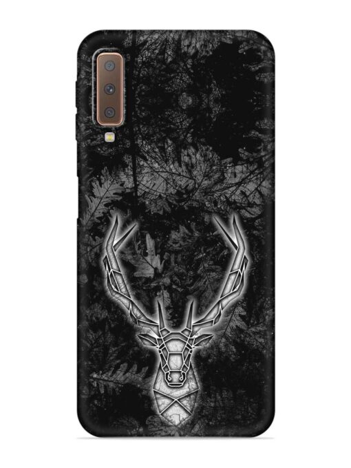 Ancient Deer Embossed Soft Silicone Case for Samsung Galaxy A7 (2018) Zapvi