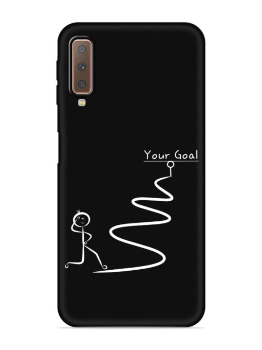 Your Goal Embossed Soft Silicone Case for Samsung Galaxy A7 (2018) Zapvi