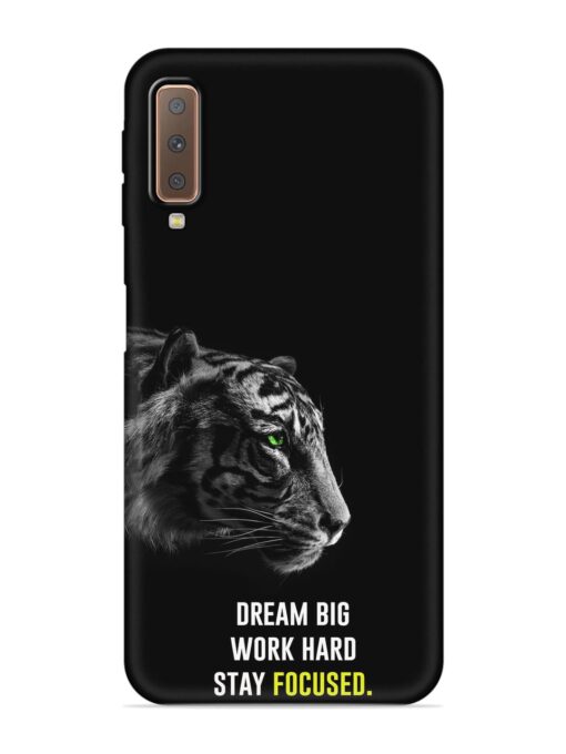 Dream Big Work Hard Embossed Soft Silicone Case for Samsung Galaxy A7 (2018)