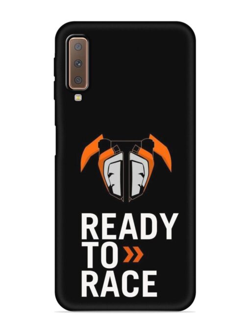 Ready To Race Embossed Soft Silicone Case for Samsung Galaxy A7 (2018) Zapvi