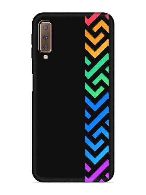 Colorshape Stripes Embossed Soft Silicone Case for Samsung Galaxy A7 (2018) Zapvi