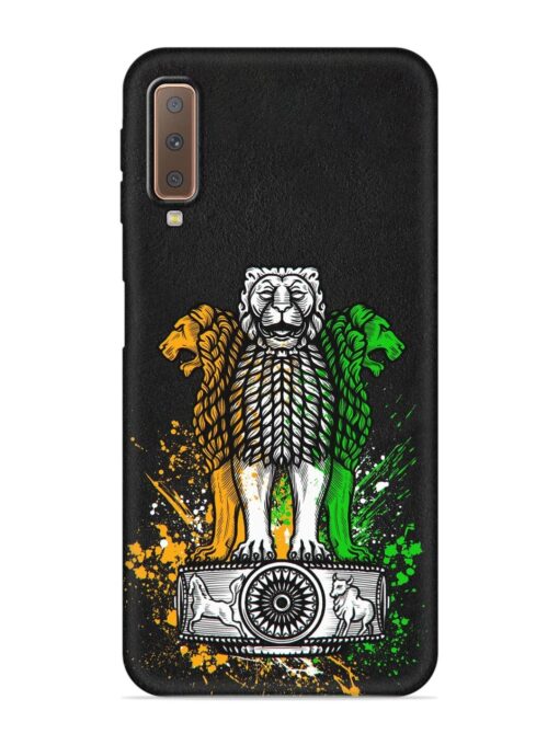 Pillars Of Ashoka Embossed Soft Silicone Case for Samsung Galaxy A7 (2018) Zapvi