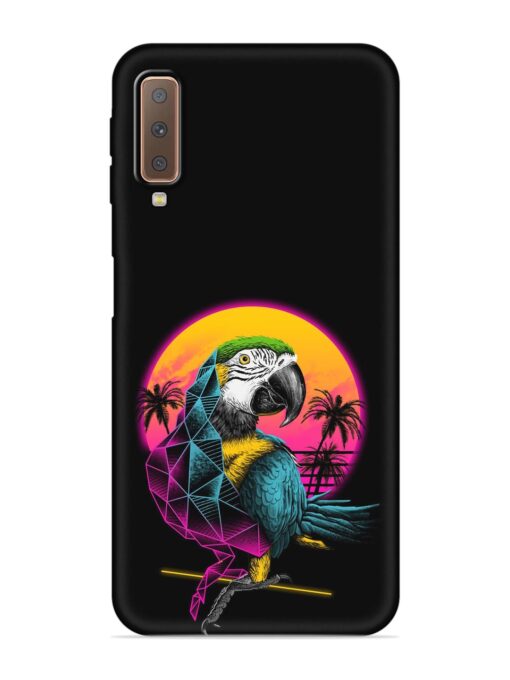 Rad Parrot Embossed Soft Silicone Case for Samsung Galaxy A7 (2018) Zapvi