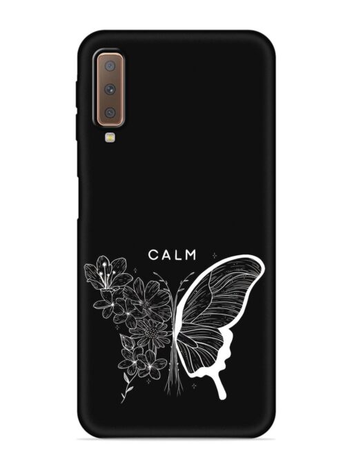 Calm Embossed Soft Silicone Case for Samsung Galaxy A7 (2018) Zapvi