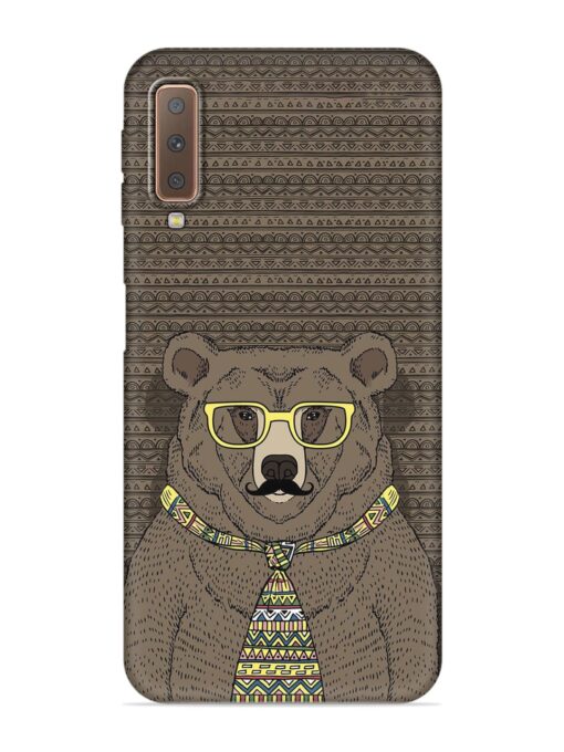 Grizzly Bear Embossed Soft Silicone Case for Samsung Galaxy A7 (2018) Zapvi