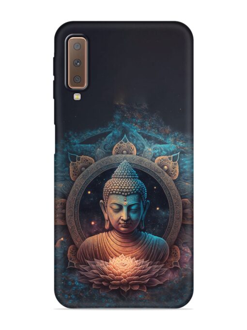 Gautam Buddha Embossed Soft Silicone Case for Samsung Galaxy A7 (2018) Zapvi