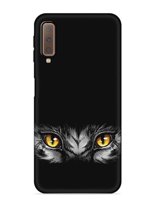 Scary Eye Embossed Soft Silicone Case for Samsung Galaxy A7 (2018)