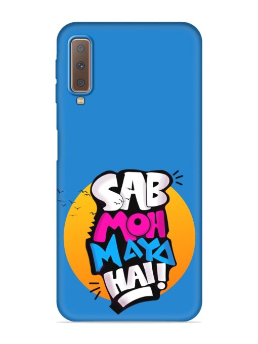 Sab Moh Moya Embossed Soft Silicone Case for Samsung Galaxy A7 (2018) Zapvi