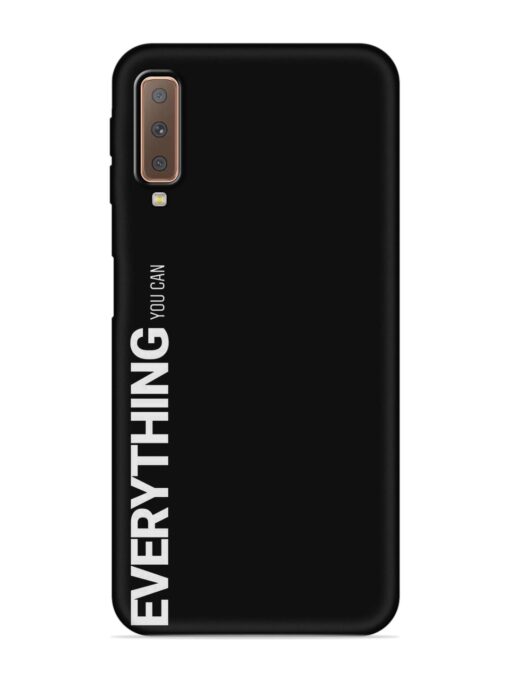 Everything You Can Embossed Soft Silicone Case for Samsung Galaxy A7 (2018) Zapvi