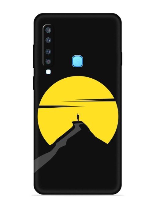 Black Ultra Vector Embossed Soft Silicone Case for Samsung Galaxy A9 (2018)