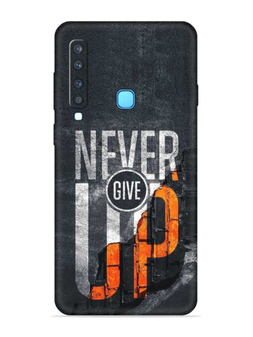 Never Give Up Embossed Soft Silicone Case for Samsung Galaxy A9 (2018)