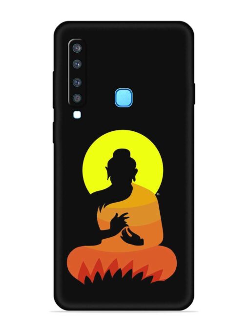 Buddha Art Black Embossed Soft Silicone Case for Samsung Galaxy A9 (2018)