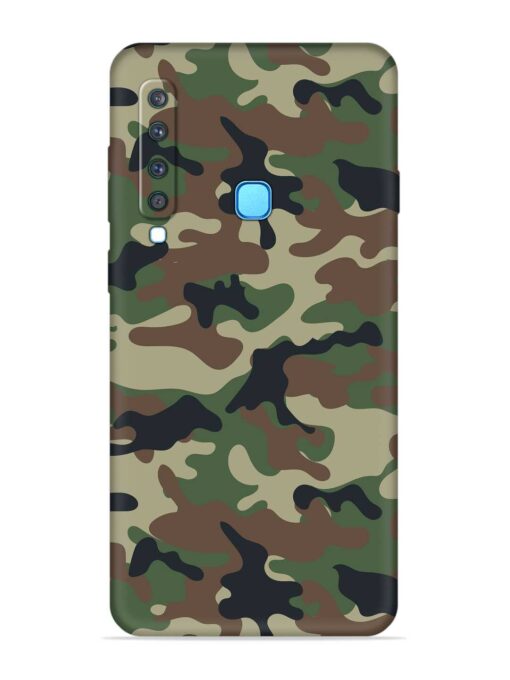 Army Military Camouflage Dark Green Embossed Soft Silicone Case for Samsung Galaxy A9 (2018) Zapvi