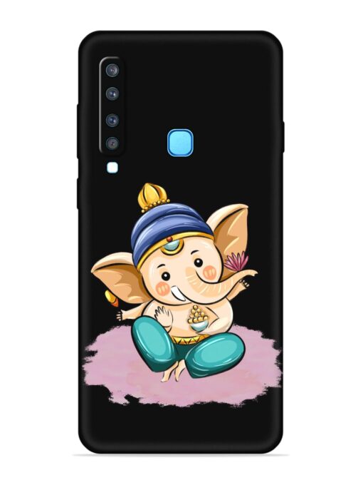 Bal Ganesh Vector Art Embossed Soft Silicone Case for Samsung Galaxy A9 (2018)