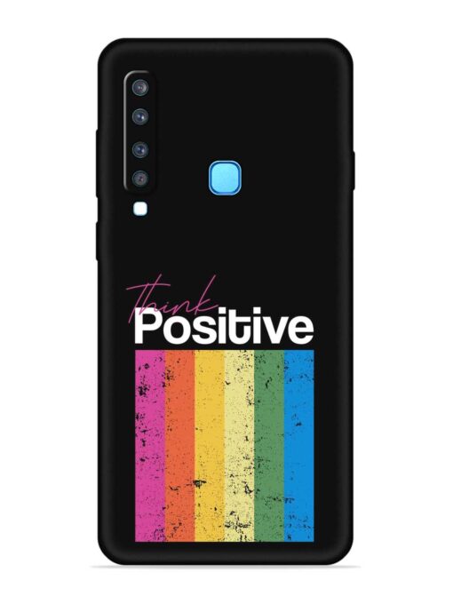 Think Positive Typography Embossed Soft Silicone Case for Samsung Galaxy A9 (2018) Zapvi