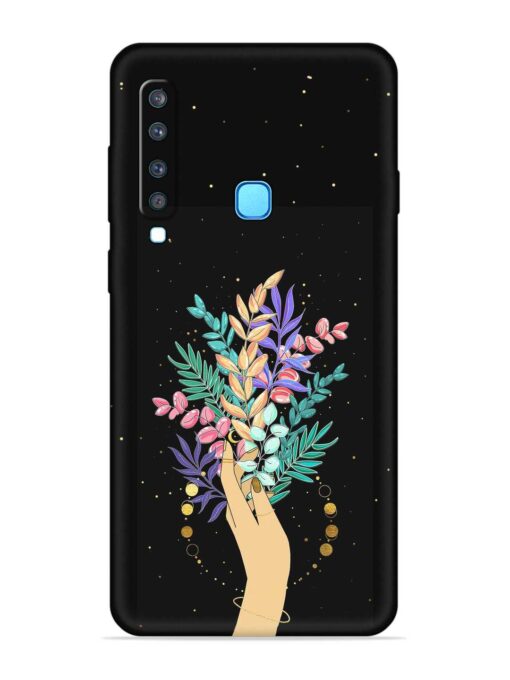 Flower On Hand Embossed Soft Silicone Case for Samsung Galaxy A9 (2018)