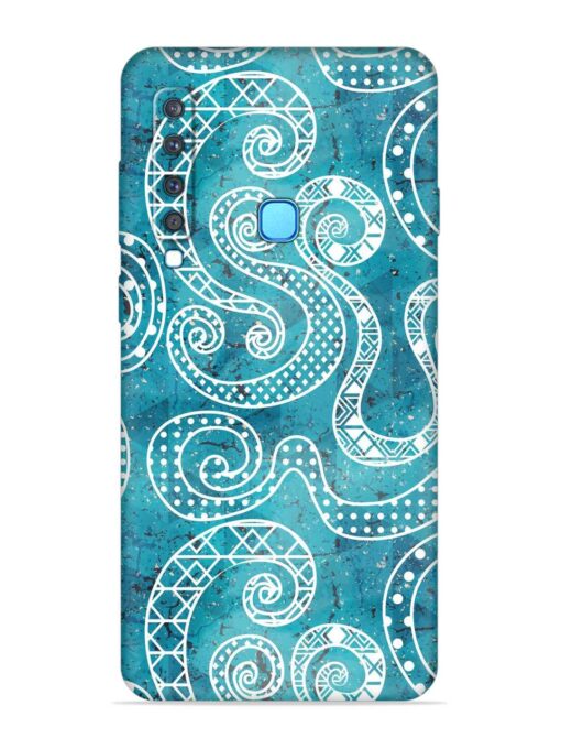 Vintage Curved Seamless Embossed Soft Silicone Case for Samsung Galaxy A9 (2018)